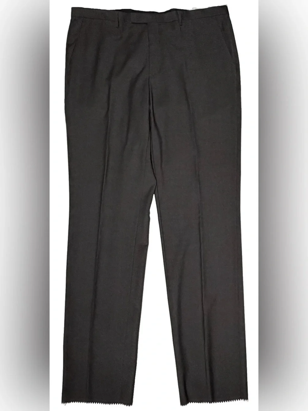 $1795 NEW HUGO BOSS BLACK LABEL SUIT 48L 48 L CHARCOAL BLK MICRO CHECK IMPERFECT